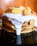 Tortitas de cheesecake de mango y coco