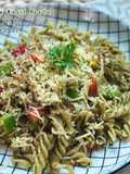 Spiral Pasta Basil Pesto