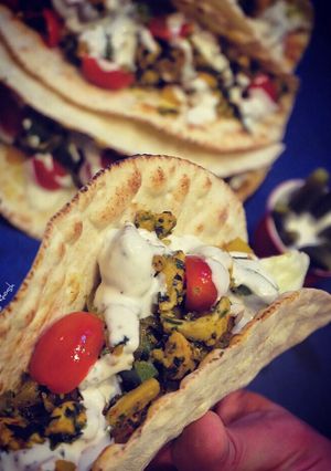 عکسی از دستور تاکو مرغ