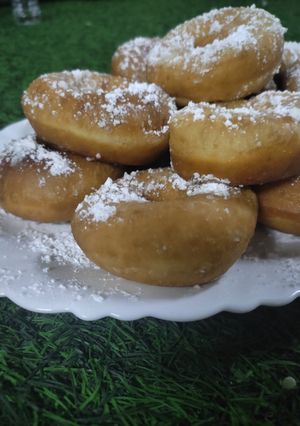 صورة لوصفة دونات بالسكر