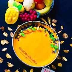 A picture of Mango Mousse Cake.