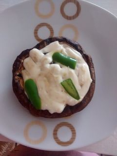 Una foto de Hongos con queso