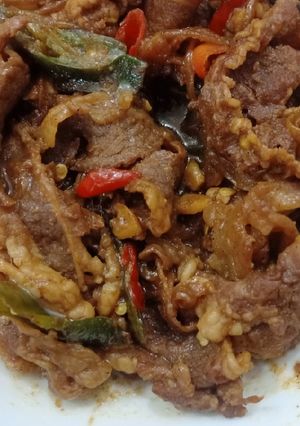 Foto resep Spicy beef teriyaki