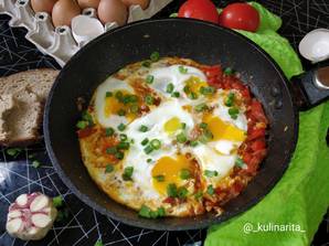 Классическая шакшука, пошаговый рецепт с фото Рецепт Питание, Еда, Здоровое пита