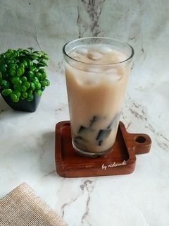 Foto resep Es Cincau Milk Tea