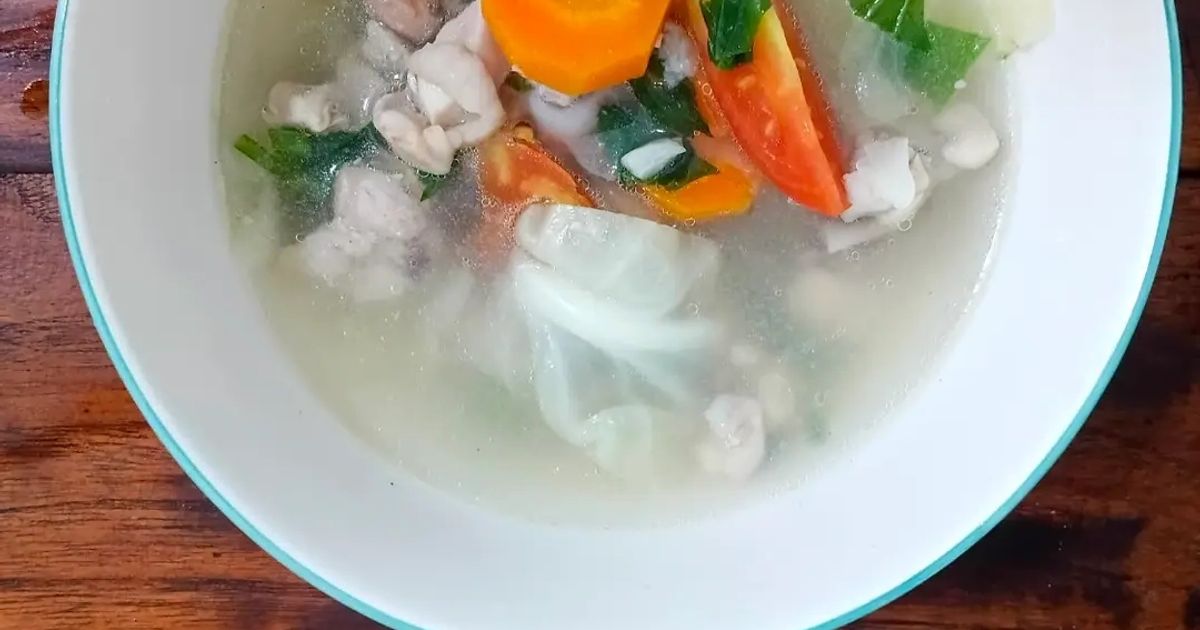 Sop ayam simple