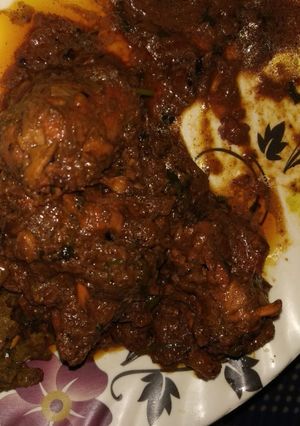 A picture of Mutton masala.