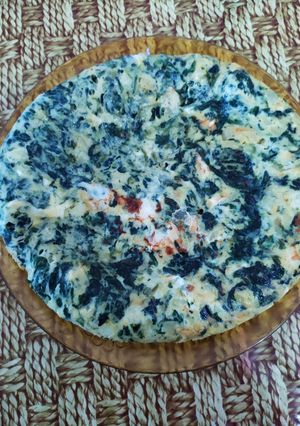 Foto principal de Tortilla de patata con espinacas y queso