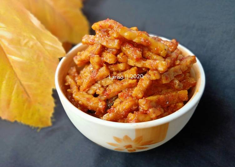 Cara termudah untuk Vegan EnakOrek Tempe Asem Pedas Manis