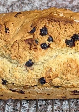 A picture of Vegan: Blueberry Beer Bread.