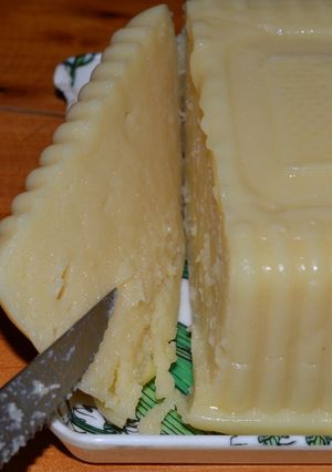 Una foto de Queso vegano de papa