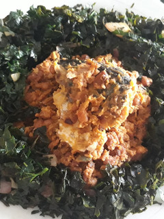 A picture of Porriage beans with vegetable.