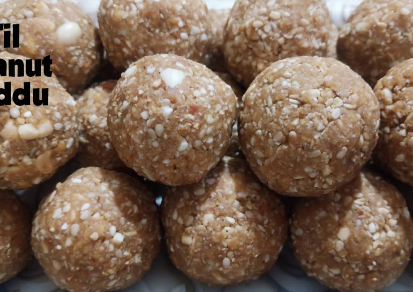 Sankarnti Special Til & Peanut Laddu recipe