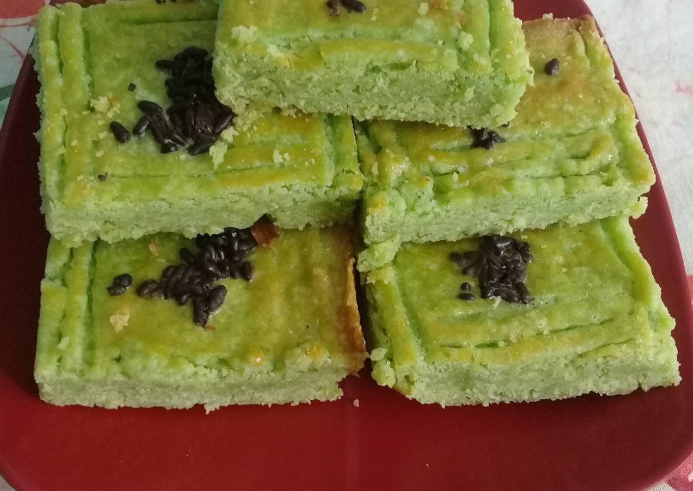 Boterkoek Pandan - Lekker Holand Pandan 1 Telur