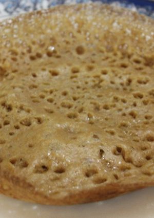A picture of Karuppatti Aappam / Palm Jagerry Aappam.
