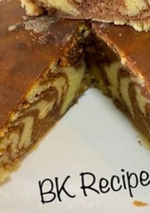 A picture of Milo Marble Cake.