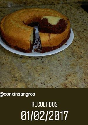 Una foto de Bizcocho amarmolado