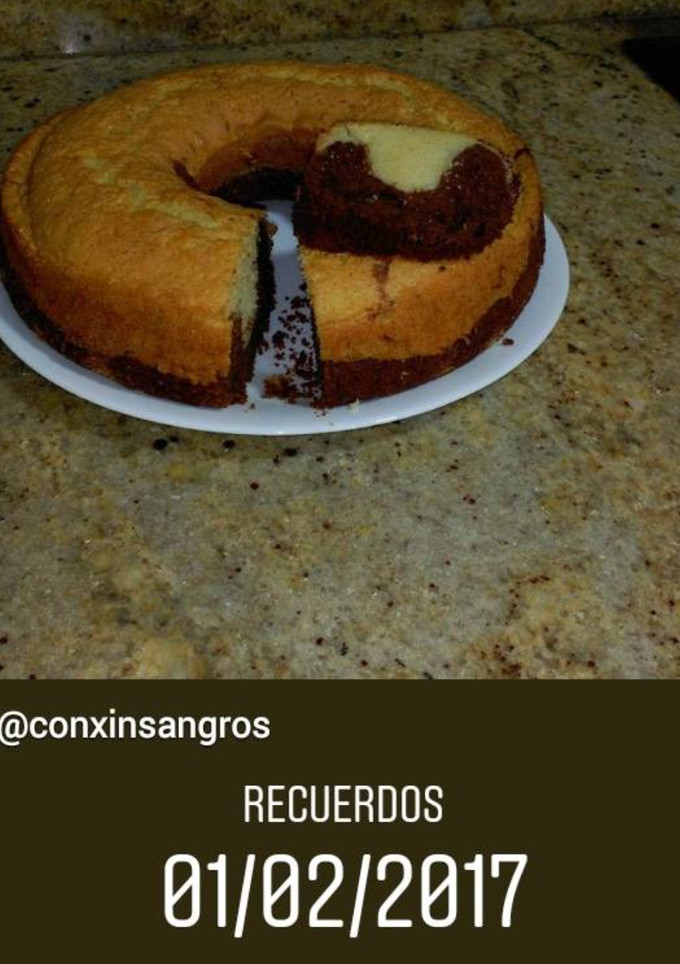 Una foto de Bizcocho amarmolado