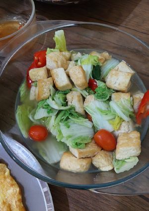 Foto resep Tumis sawi tahu 2