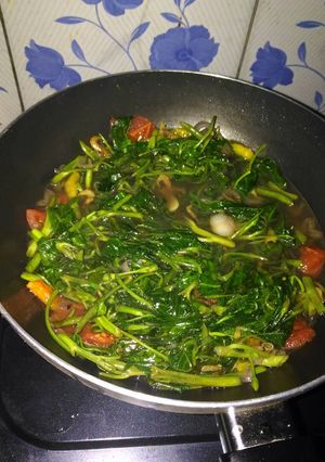 Foto resep Cah kangkung udang kering