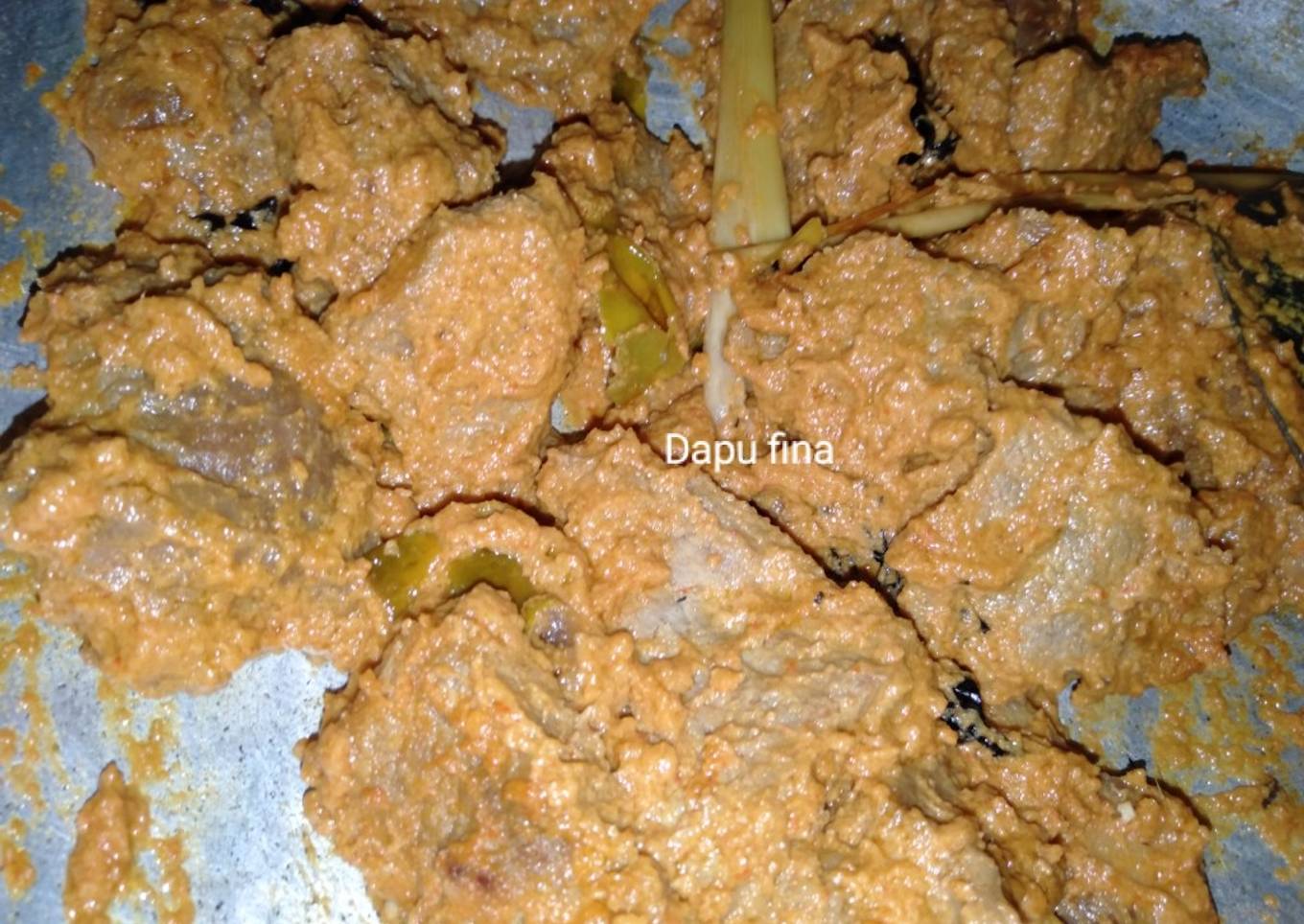 Rendang padang ala dapu fina