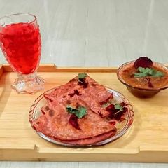 Beet Root ki Roti A picture of Beet Root ki Roti.