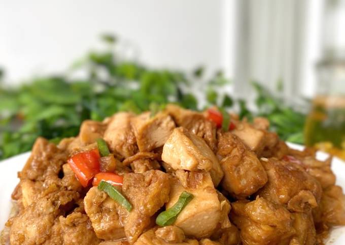Telur orek tahu - enak simple
