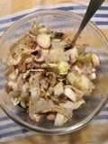Endive salad with mushrooms and walnuts