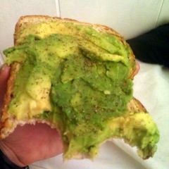 A picture of easy avocado toast.