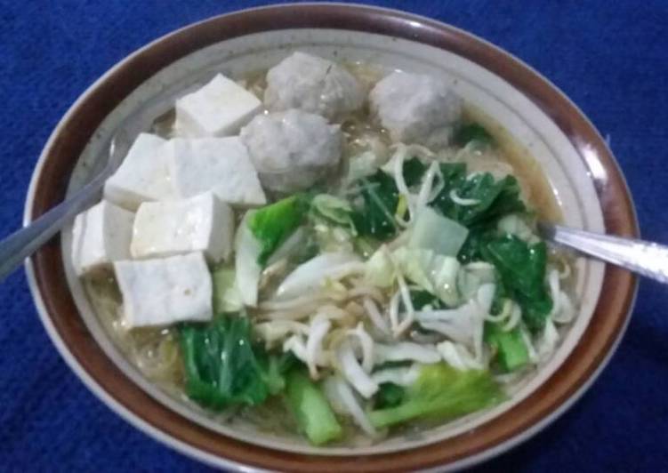 Bihun Kuah Soto Bakso