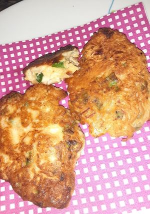 Una foto de Pollo en tortitas