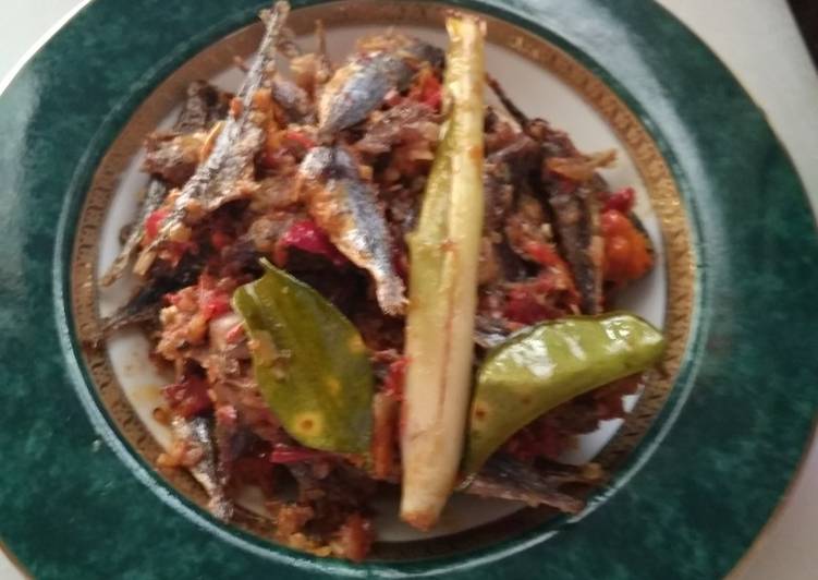 Bahan Membuat Asin sarden sambal bawang, Bisa Manjain Lidah