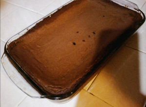 Una foto de Brownies de chocolate (sin huevo) Súper fácil