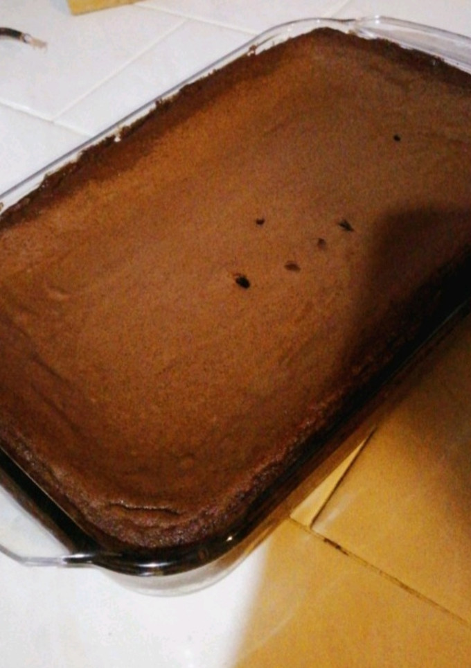 Una foto de Brownies de chocolate (sin huevo) Súper fácil