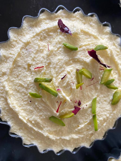 A picture of Mini barfi cheesecake.