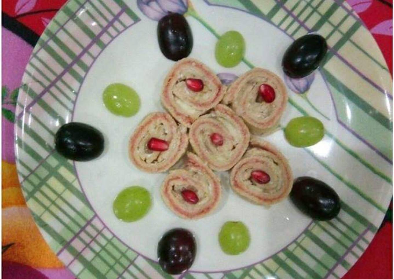 Pinwheel banana sandwich