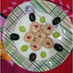 A picture of Pinwheel banana sandwich.