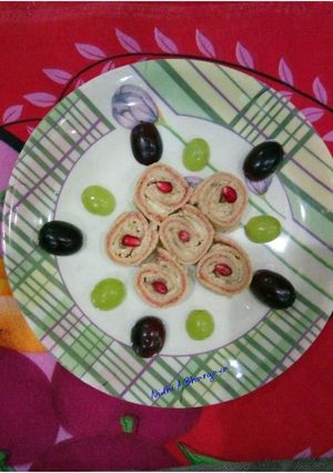 A picture of Pinwheel banana sandwich.