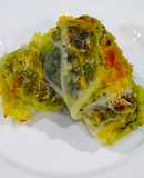 Involtini di verza ripieni di verdure e riso nero integrale