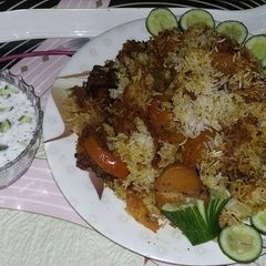 A picture of Aloo biryani.