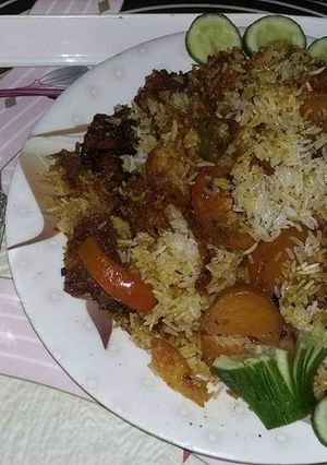 A picture of Aloo biryani.