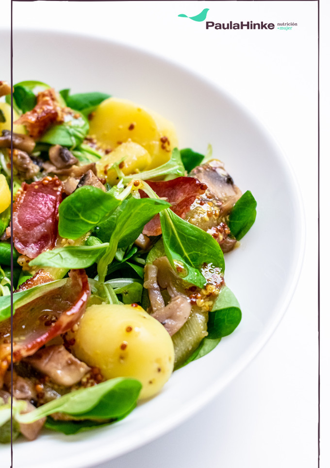 Una foto de Ensalada de revista
