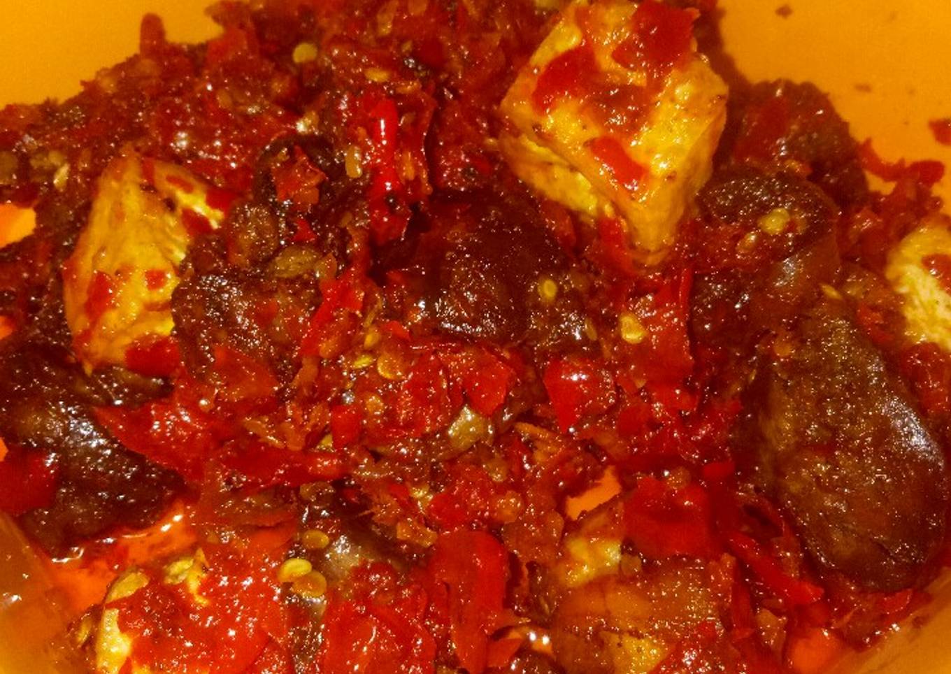 Balado hati ayam ampela