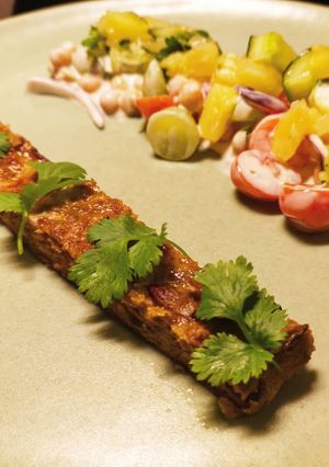 A picture of Lamb kebab in 25min.