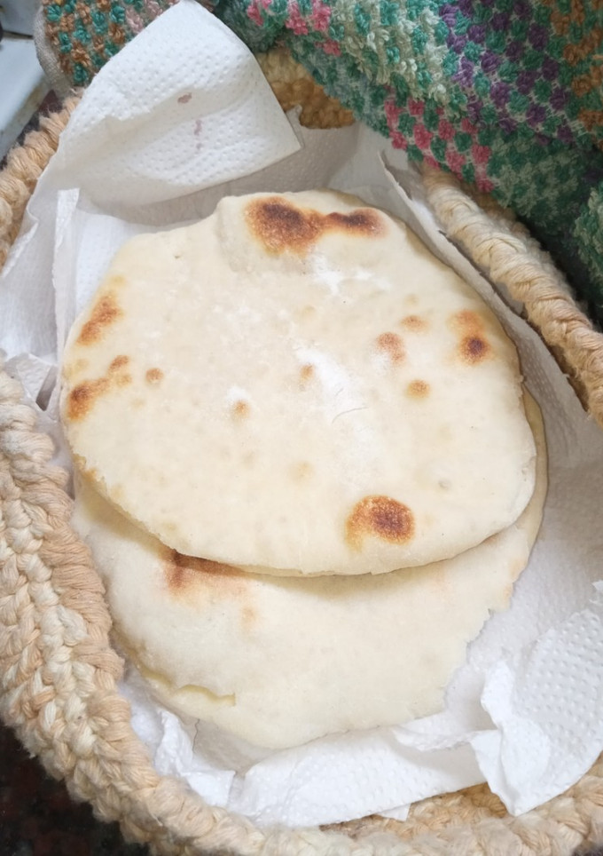 Una foto de Pan árabe