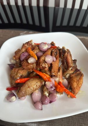 Foto resep Ayam goreng oseng bawang
