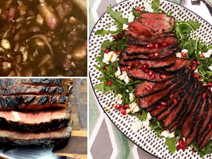 Simple Way Make Recipe Pomegranate-Marinated Fullblood Wagyu Bottom Round Steak that is Delicious, Delicious}