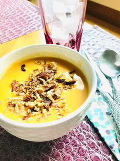 Una foto de Crema de zanahorias con naranja y jengibre