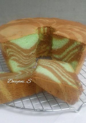 Foto resep Chiffon Pandan Coklat