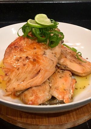 Foto resep Salmon black paper butter